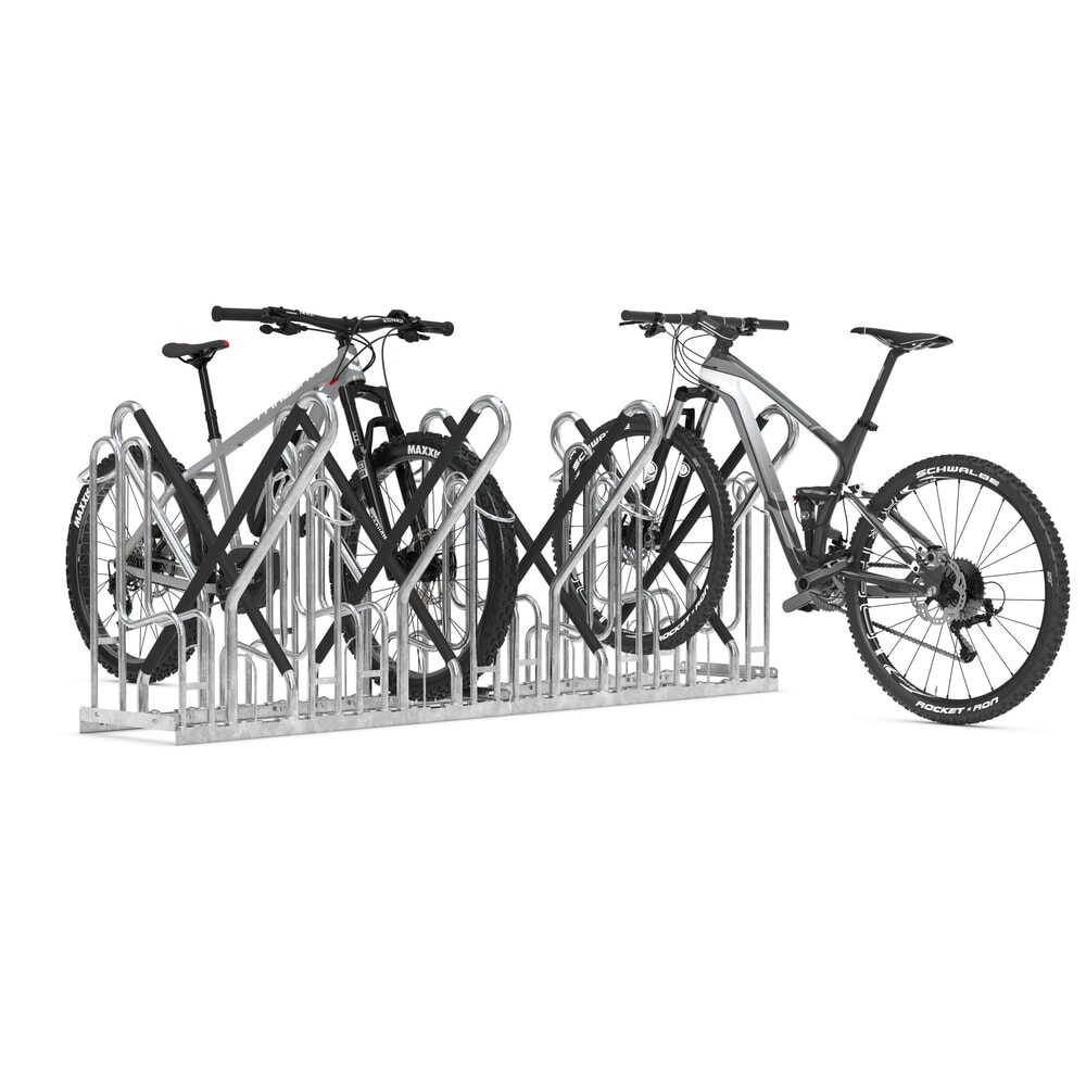 Productafbeelding nr. 8: Fietsenrek wsm® 4700 XBF, vrijstaand, thermisch verzinkt, 2-zijdige wielinzet, 12 plaatsen, wielafstand 540 mm