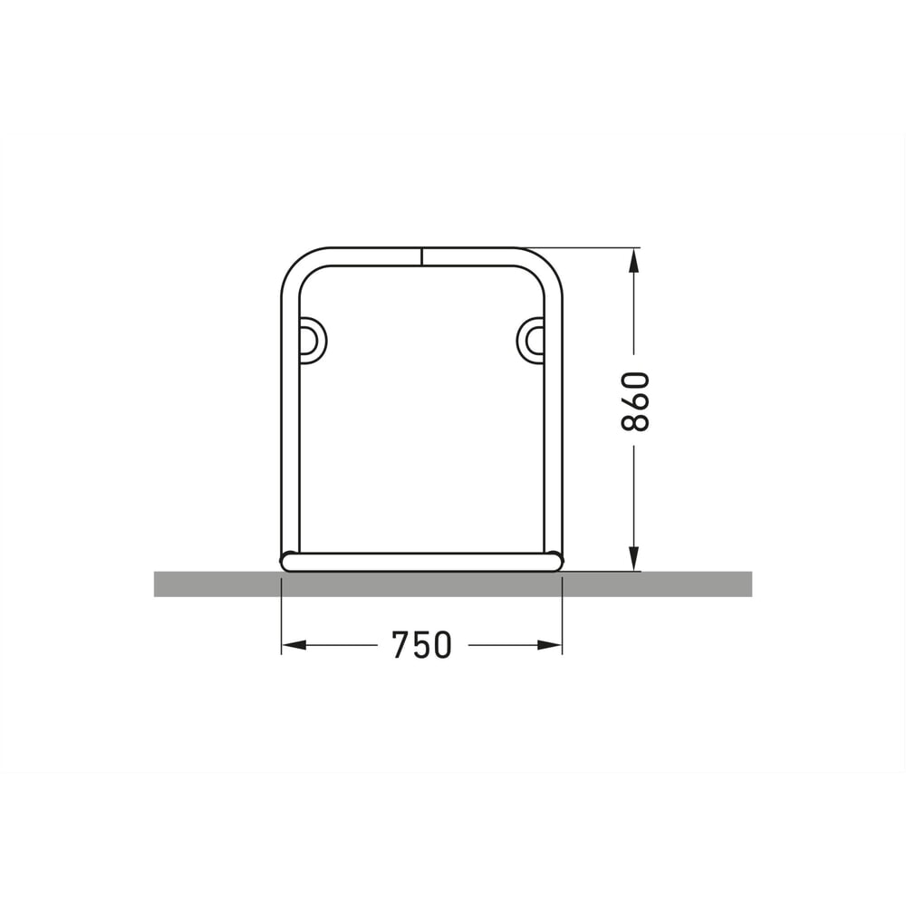 Productafbeelding nr. 8: Fietsleunsysteem wsm® GALAXY XL, 2-zijdige wielinzet, 4 plaatsen, breedte 2.520 mm