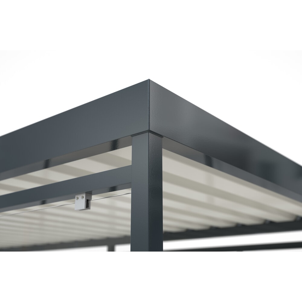 Productafbeelding nr. 6: Winkelwagenoverkapping wsm® KÖLN, volledig gemonteerd, 10 elementen, met voorbereiding voor verlichting
