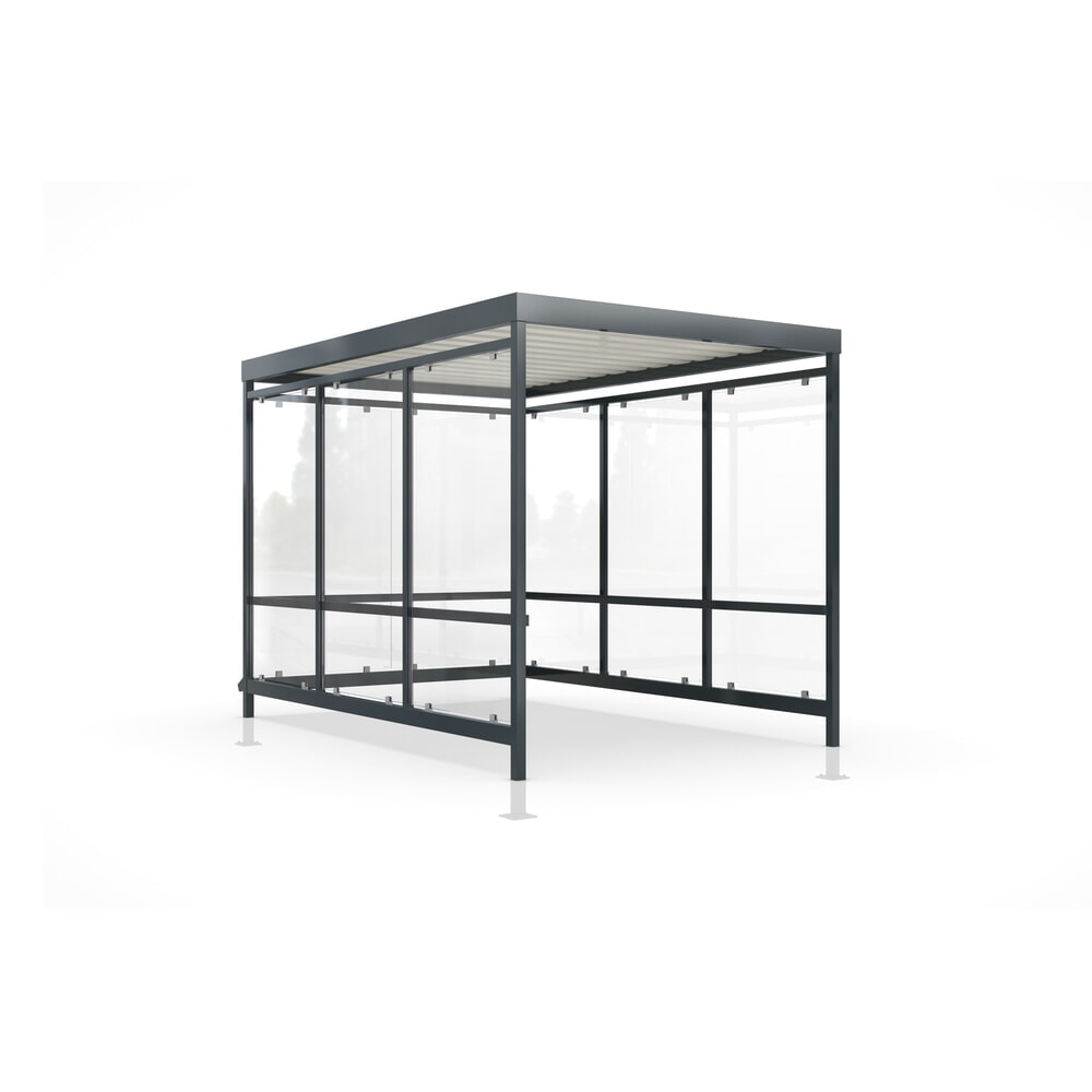 Product afbeelding: Winkelwagenoverkapping wsm® KÖLN, volledig gemonteerd, 8 elementen, zonder voorbereiding voor verlichting