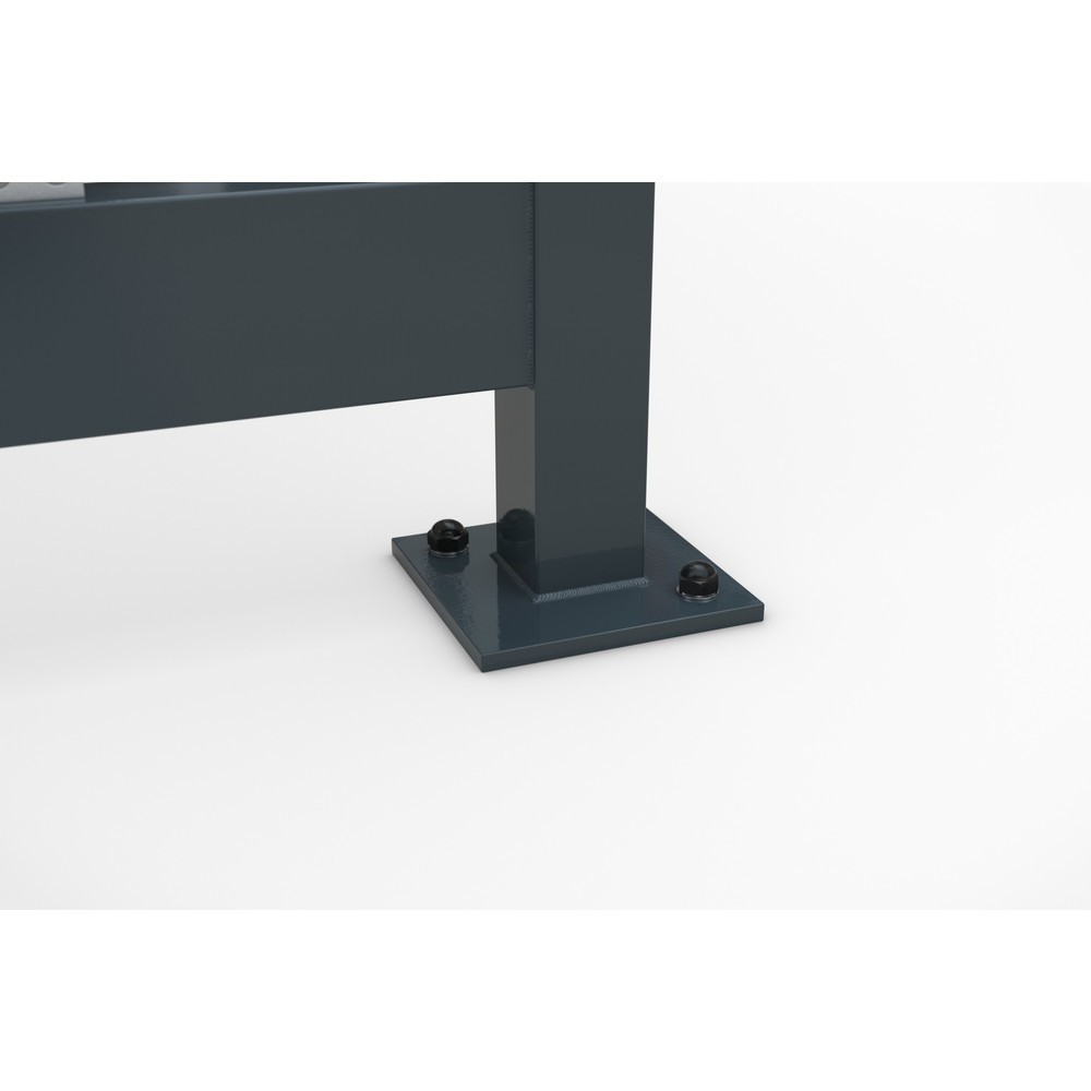 Productafbeelding nr. 2: Rookoverkapping wsm® KÖLN ALPINE, volledig gemonteerd, sneeuwlast max. 5,60 kg/m², 7 elementen, zonder bestrating, grijswit