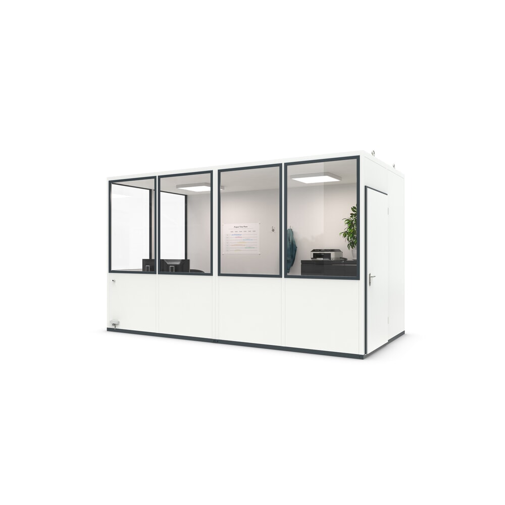 Productafbeelding nr. 1: Kantoorunit wsm® MULTIROOM voor binnen, oppervlakte 10,40 m², met elektropakket OfficePlus