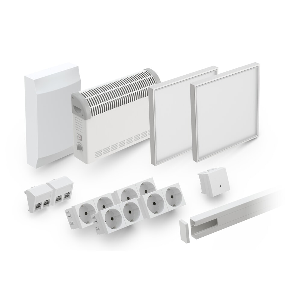 Productafbeelding nr. 7: Kantoorunit wsm® MULTIROOM voor binnen, oppervlakte 10,40 m², met elektropakket OfficePlus