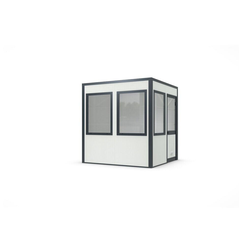 Product afbeelding: Zelfbouw kantoorunit wsm® SMARTUNIT voor binnen, oppervlakte 5,95 m², hxbxd 2.600 x 2.440 x 2.440 mm