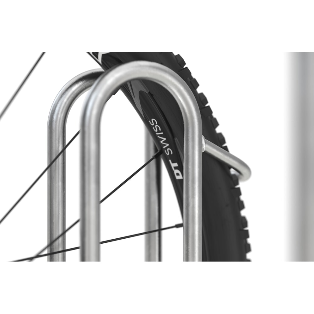 Productafbeelding nr. 2: Staand fietsenrek wsm® 4000 BR, 1-zijdig, thermisch verzinkt, wielafstand 390 mm, 2 plaatsen