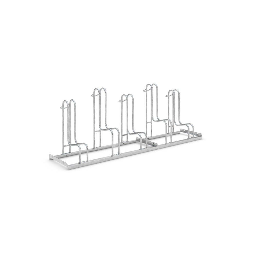 Product afbeelding: Staand fietsenrek wsm® 4000 BR, 1-zijdig, thermisch verzinkt, wielafstand 390 mm, 5 plaatsen