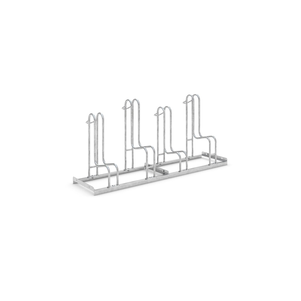 Product afbeelding: Staand fietsenrek wsm® 4000 BR, 1-zijdig, thermisch verzinkt, wielafstand 390 mm, 4 plaatsen