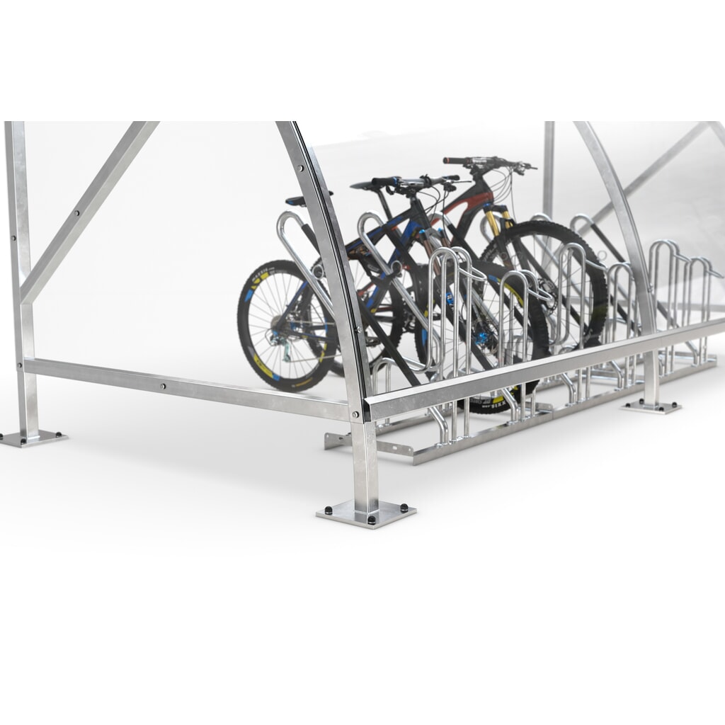 Overkapping wsm® BAMBERG in rondboogontwerp, breedte 12.350 mm, verzinkt Productafbeelding nr. 3: Overkapping wsm® BAMBERG in rondboogontwerp, breedte 12.350 mm, verzinkt