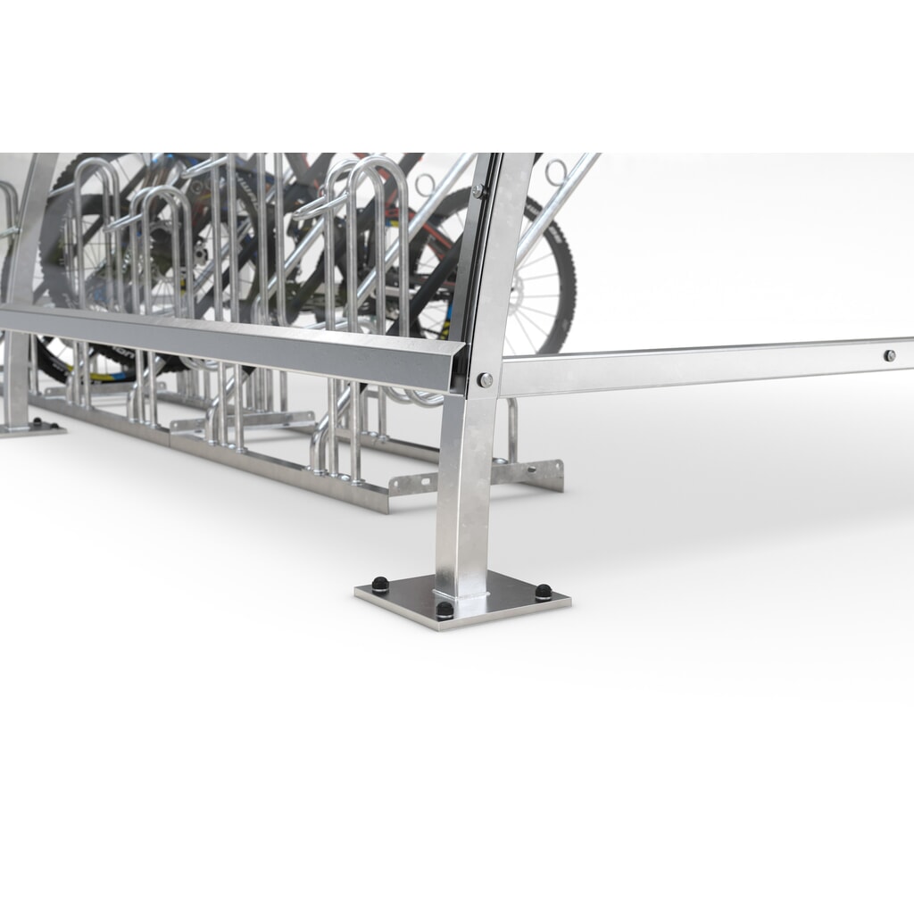 Overkapping wsm® BAMBERG in rondboogontwerp, breedte 12.350 mm, verzinkt Productafbeelding nr. 4: Overkapping wsm® BAMBERG in rondboogontwerp, breedte 12.350 mm, verzinkt