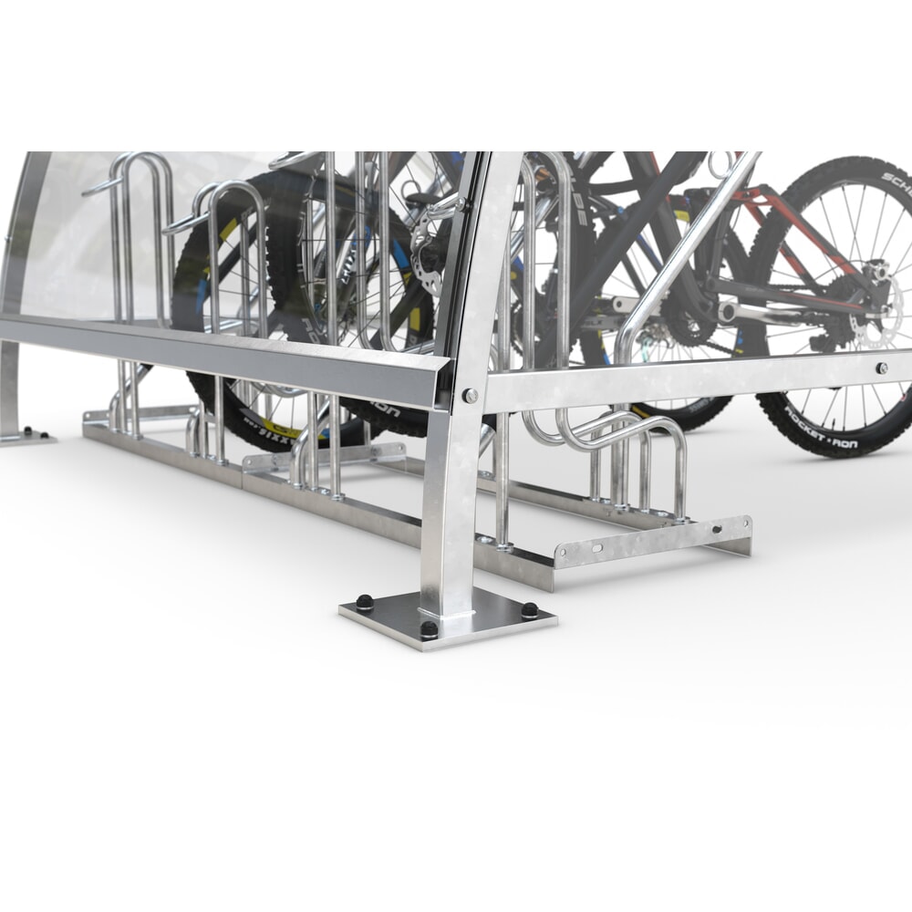 Productafbeelding nr. 6: Overkapping wsm® BAMBERG in rondboogontwerp, breedte 4.130 mm, verzinkt