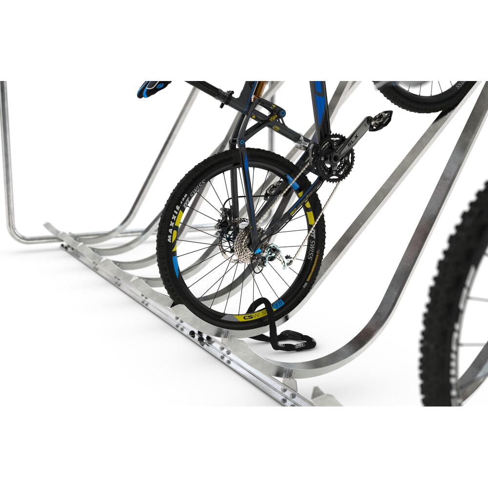 Productafbeelding nr. 5: Overkapping wsm® SIEGEN, met hoog schuin fietsenrek, thermisch verzinkt, 1-zijdig, 10 plaatsen