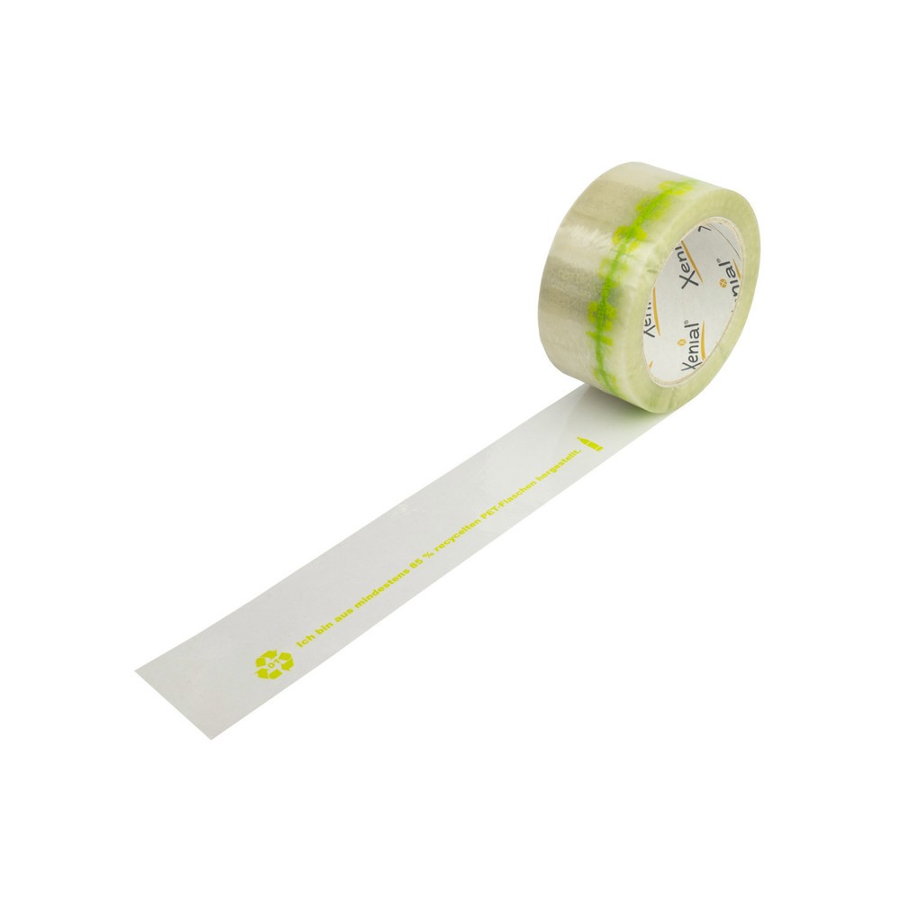 Product afbeelding: Xenial® PET-recycling-tape, 37 µ, b x l 50 mm x 100 m, transparant, 36 stuks/verpakkingseenheid