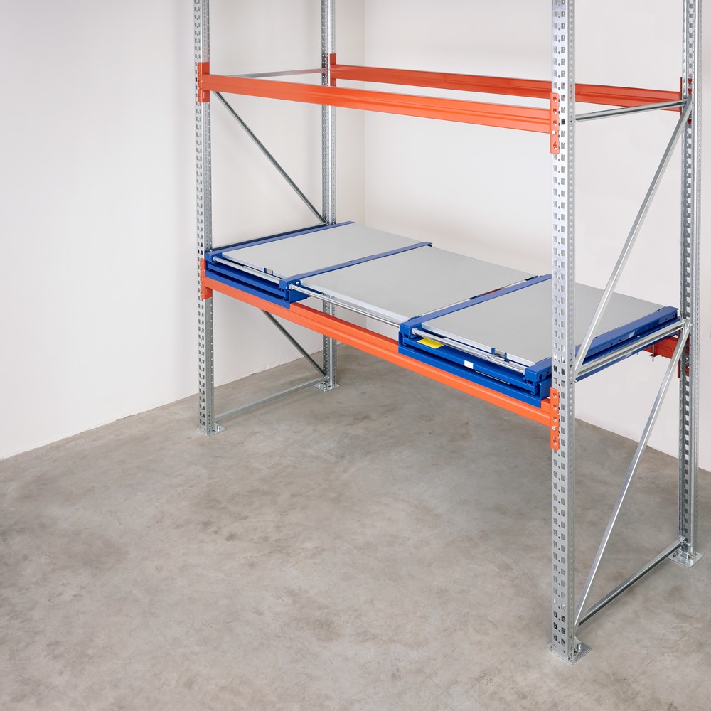 Productafbeelding nr. 3: XL palletuittrekvoorziening, draagvermogen 1.200 kg, uittrekdiepte 100%, bxd 2.600 x 1.200 mm, met stalen legbord