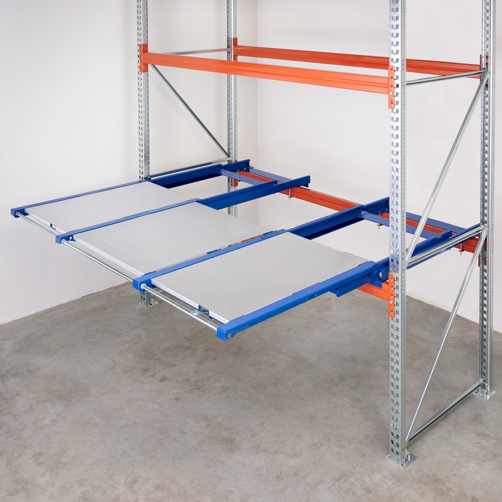 Productafbeelding nr. 4: XL palletuittrekvoorziening, draagvermogen 1.200 kg, uittrekdiepte 100%, bxd 2.600 x 1.200 mm, met stalen legbord