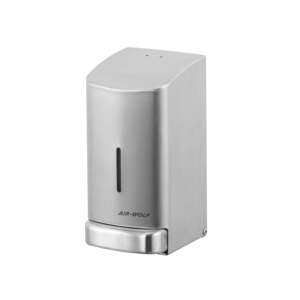 Product afbeelding: Zeep- en desinfectiedispenser Air-Wolf serie Alpha, geborsteld roestvrij staal