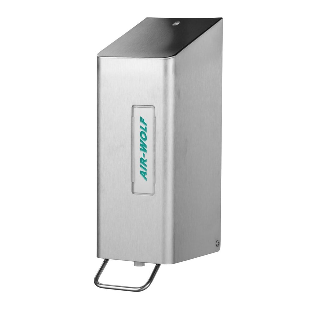 Zeep- en desinfectiedispenser Air-Wolf voor 600 ml handlotion of desinfectiemiddel Productafbeelding nr. 1: Zeep- en desinfectiedispenser Air-Wolf voor 600 ml handlotion of desinfectiemiddel