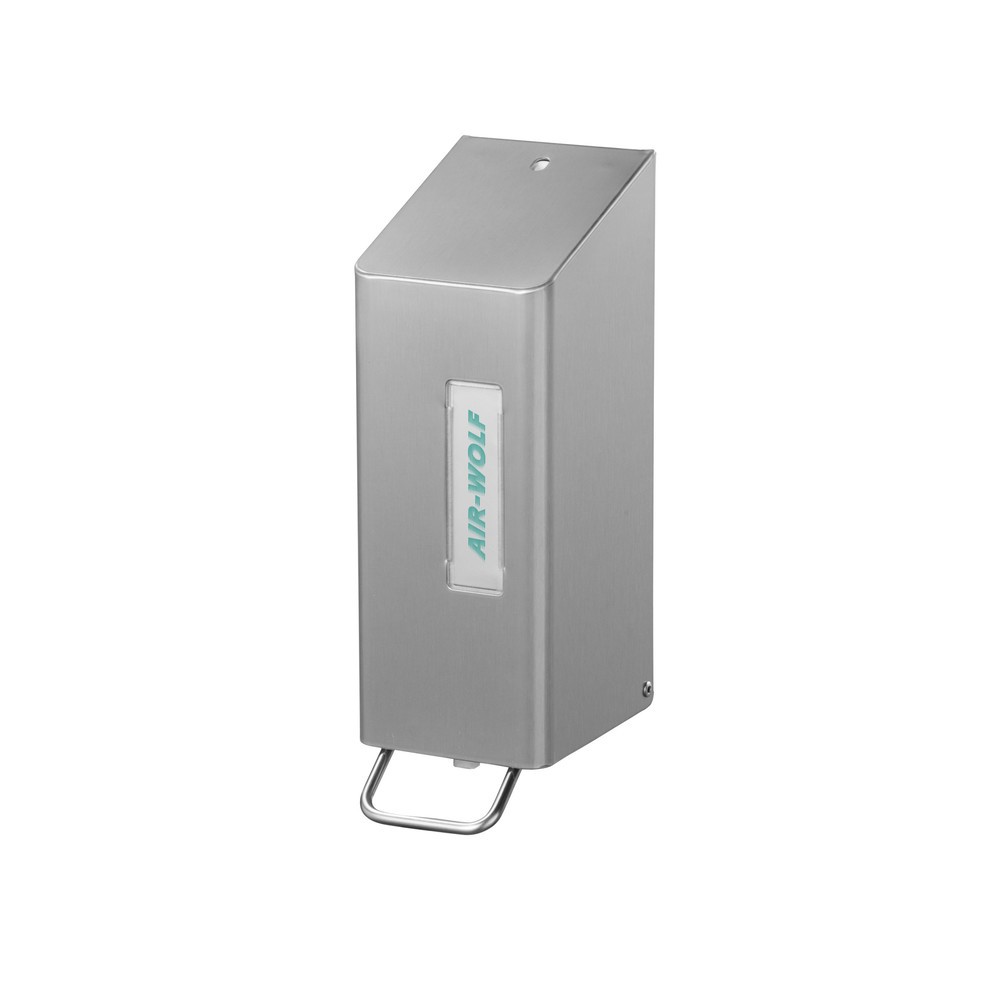 Product afbeelding: Zeep- en desinfectiedispenser Air-Wolf voor 600 ml handlotion of desinfectiemiddel geborsteld roestvrij staal serie Omega