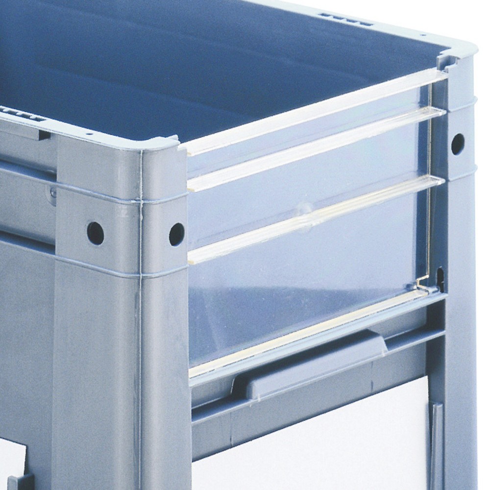 Product afbeelding: Zichtglas voor euro-stapelbak voor zware lasten, met inkijkopening, hxbxd 420 x 400 x 600 mm