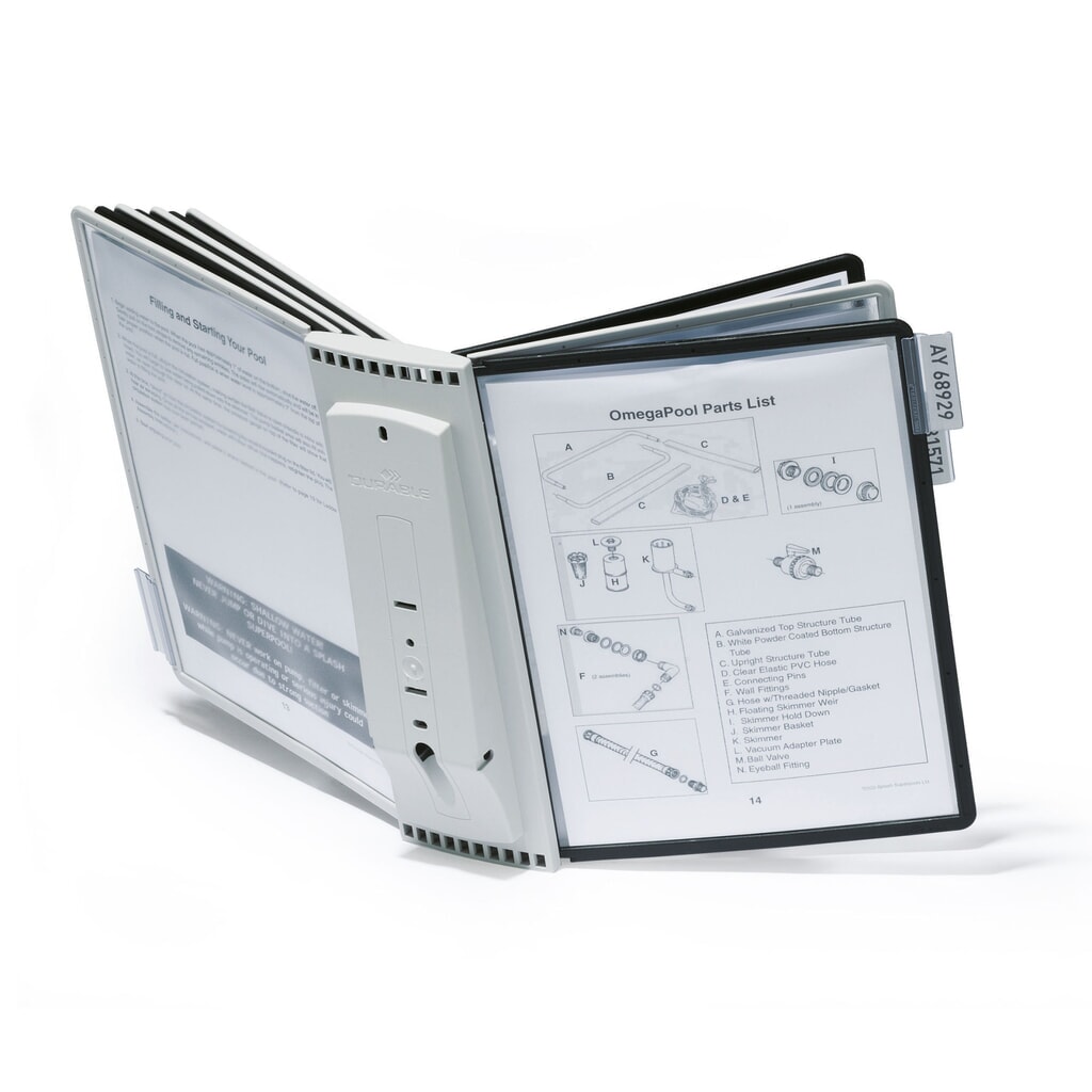 Displaymappensysteem SHERPA®, wandhouder, 10 mappen Productafbeelding nr. 5: Displaymappensysteem SHERPA®, wandhouder, 10 mappen