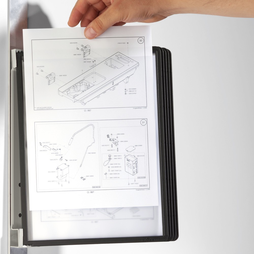 Productafbeelding nr. 5: Displaymappensysteem met 5 mappen, zwart