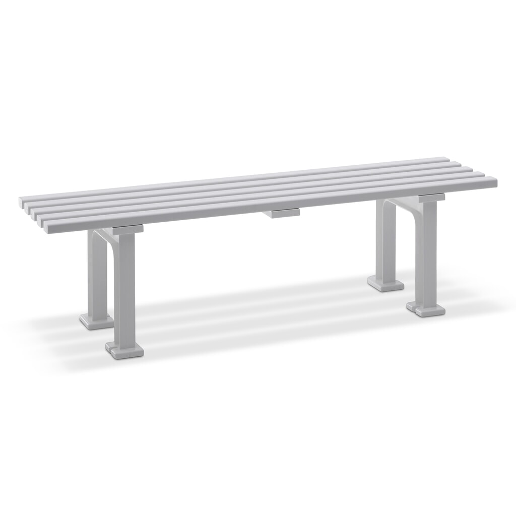 Zitbank Basel, lengte 1.500 mm, 2 poten, wit Product afbeelding: Zitbank Basel, lengte 1.500 mm, 2 poten, wit