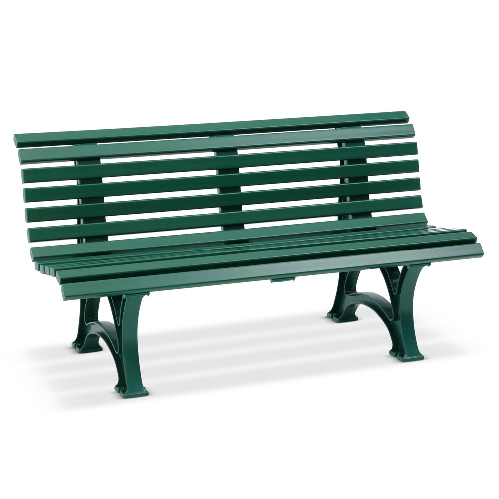 Product afbeelding: Zitbank Genève, lengte 1500 mm, 2 poten, groen