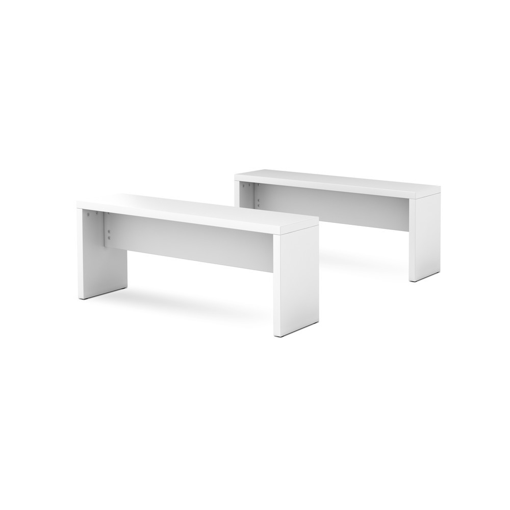 Product afbeelding: Zitbank voor vergadertafel, lengte 1.180 mm, wit, 2 st./VE
