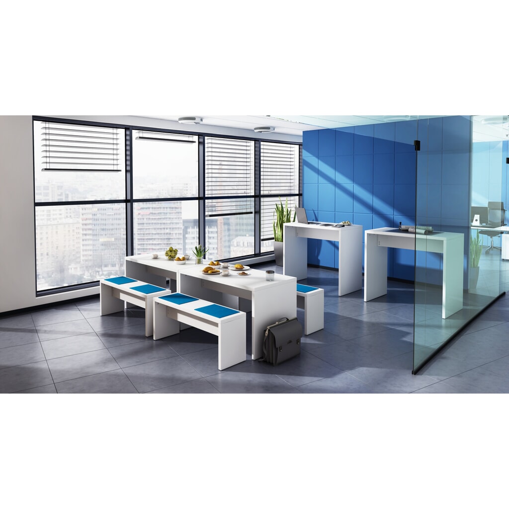 Vergadertafel, hxbxd 728 x 1.300 x 680 mm, wit Product afbeelding: Vergadertafel, hxbxd 728 x 1.300 x 680 mm, wit