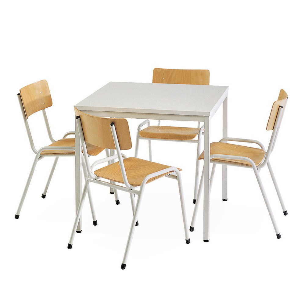 Product afbeelding: Zitgroep HEMMDAL, tafel 800 x 800 mm + 4 stoelen