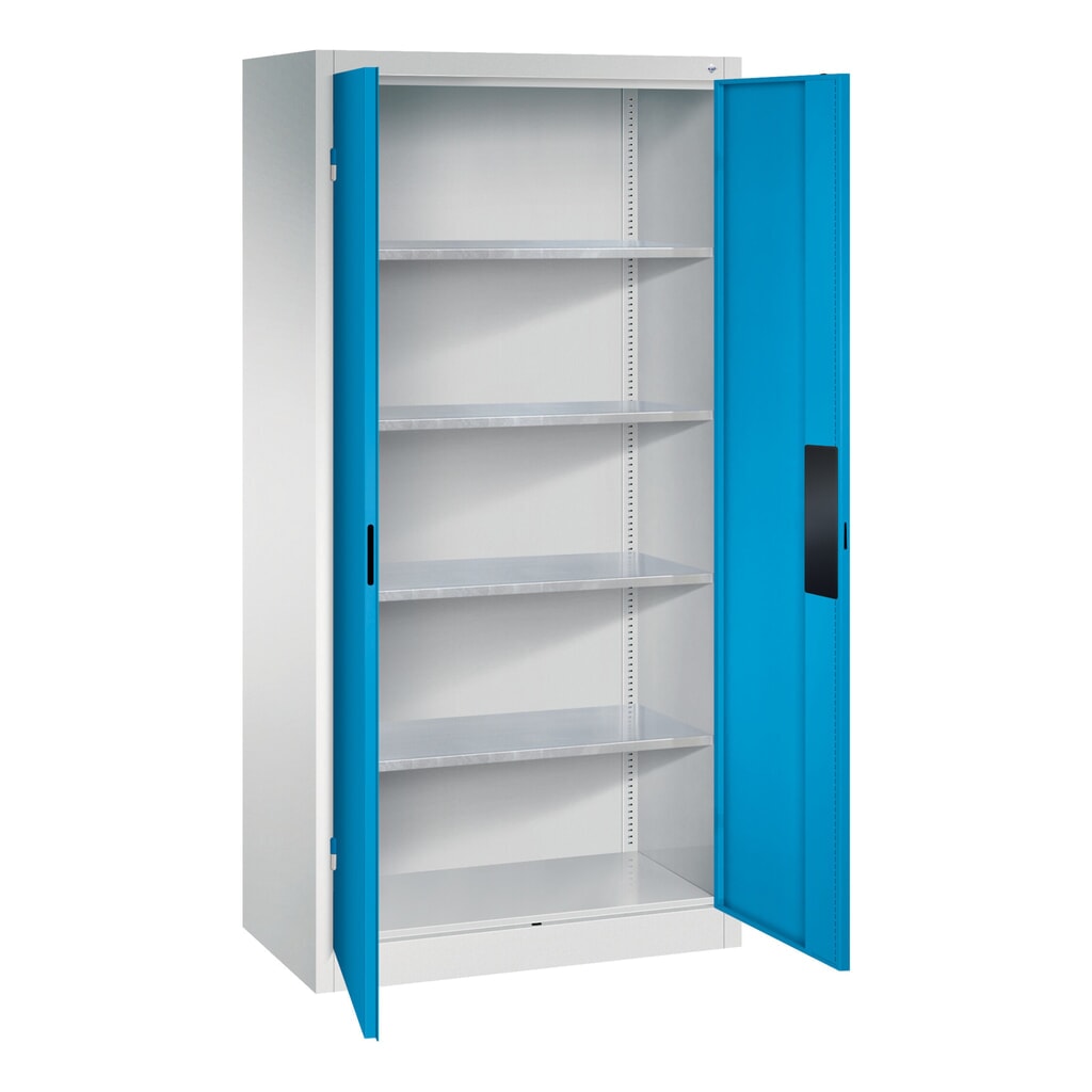 Draaideurkast, cap. 700 kg, 195x93x50cm, lichtgrijs, antracietgrijs Productafbeelding nr. 5: Draaideurkast, cap. 700 kg, 195x93x50cm, lichtgrijs, antracietgrijs