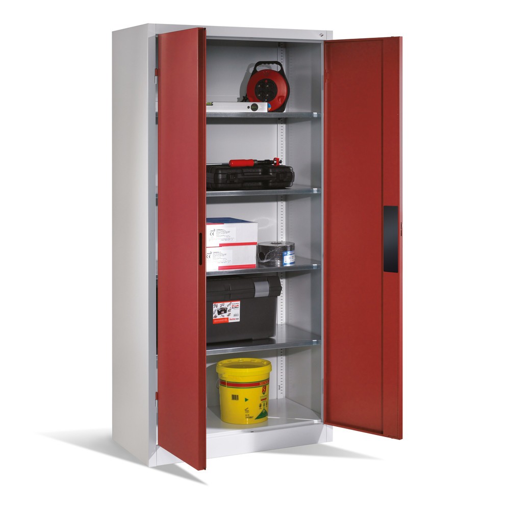 Productafbeelding nr. 5: Draaideurkast, cap. 700 kg, 195x93x50cm, lichtgrijs, zwartgrijs