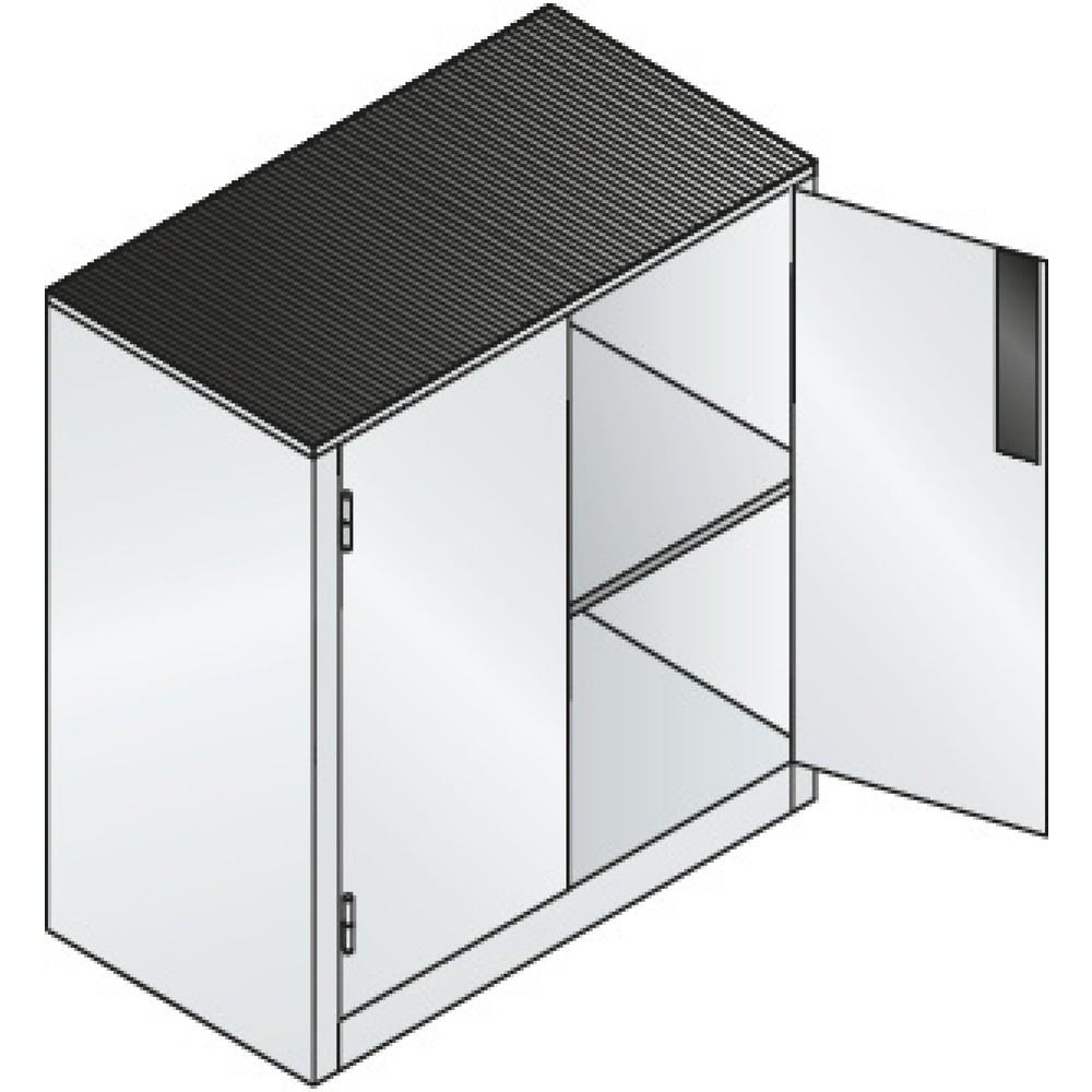 Productafbeelding nr. 4: Zwaarlastkast met opensl. deuren, cap. 700 kg, 100x93x50cm, antracietgrijs, lichtblauw