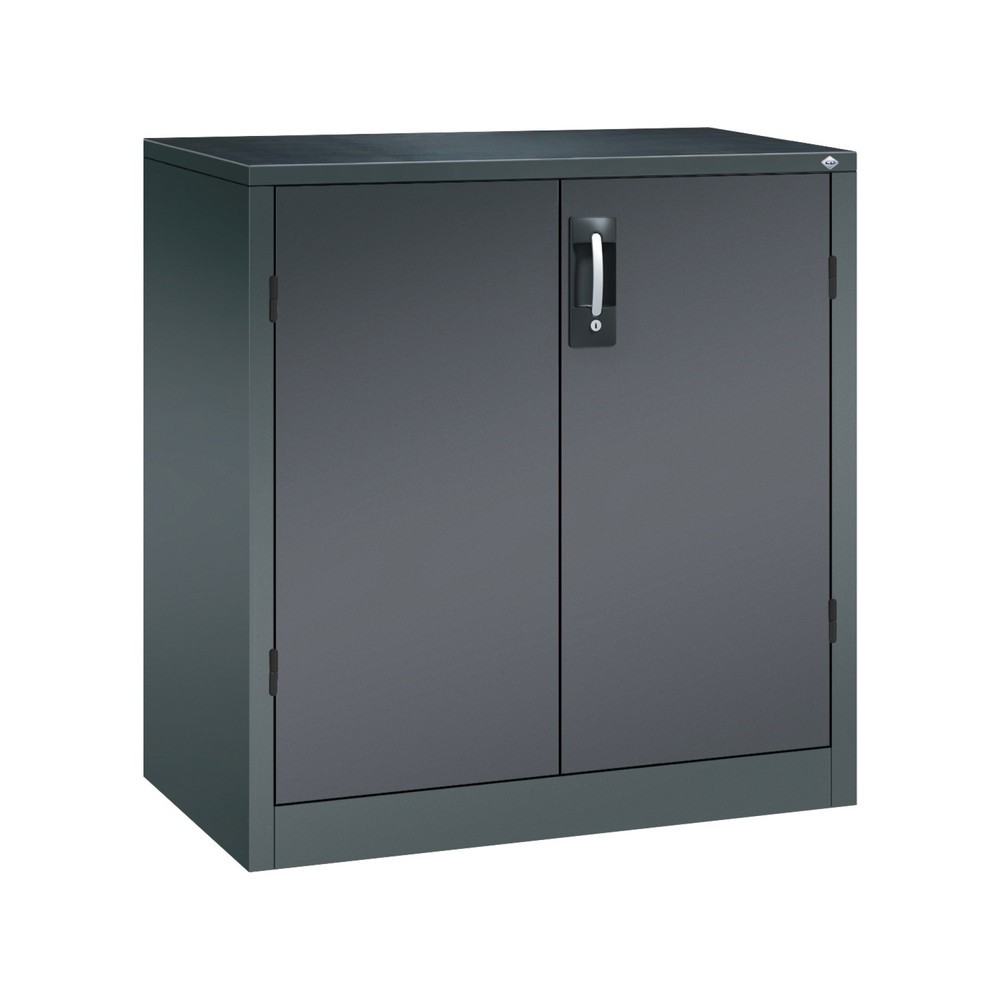 Product afbeelding: Zwaarlastkast met opensl. deuren, cap. 700 kg, 100x93x50cm, antracietgrijs, zwartgrijs
