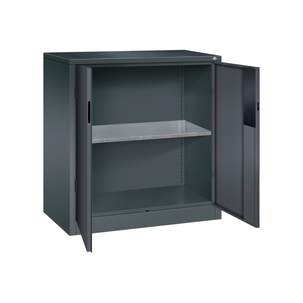 Productafbeelding nr. 5: Zwaarlastkast met opensl. deuren, cap. 700 kg, 100x93x50cm, antracietgrijs, zwartgrijs