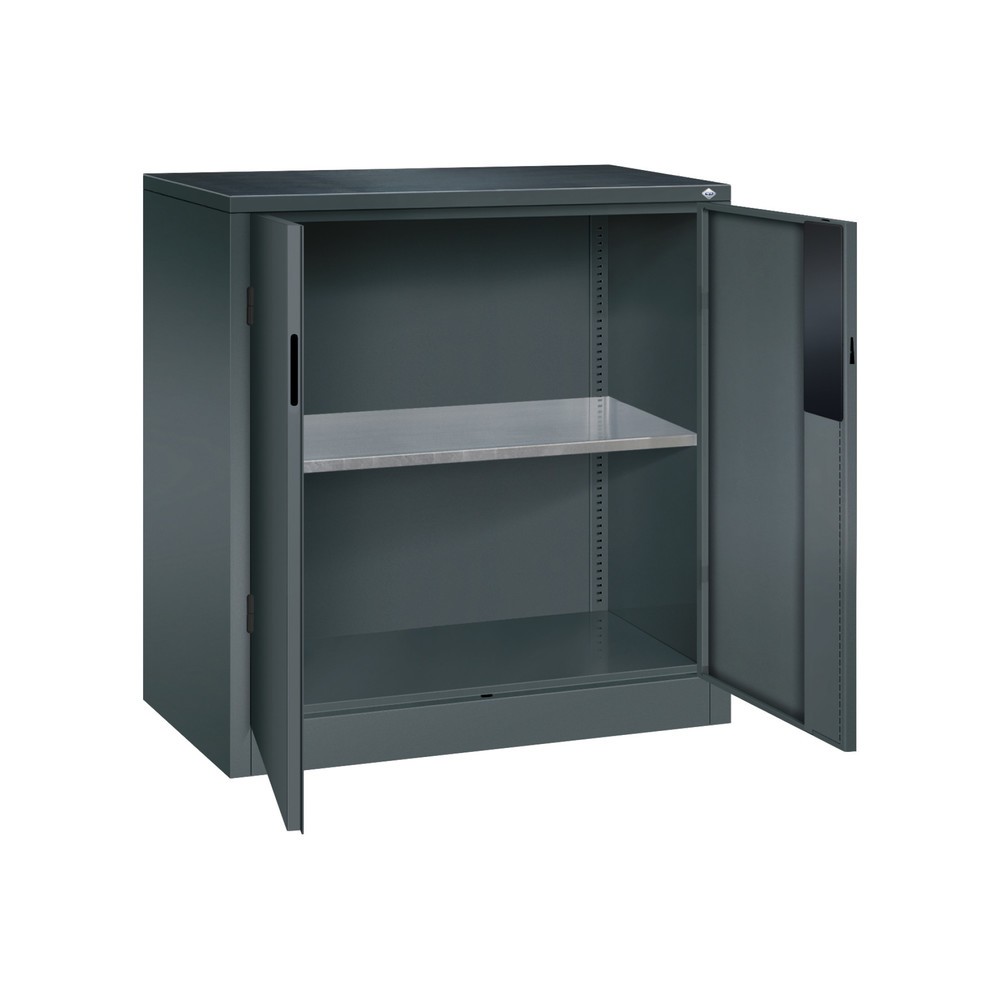 Productafbeelding nr. 5: Zwaarlastkast met opensl. deuren, cap. 700 kg, 100x93x50cm, antracietgrijs, antracietgrijs