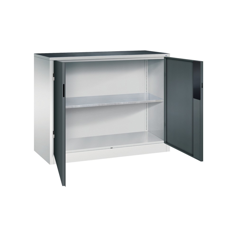 Productafbeelding nr. 4: Zwaarlastkast met opensl. deuren, cap. 700 kg, 100x120x50cm, lichtgrijs, antracietgrijs