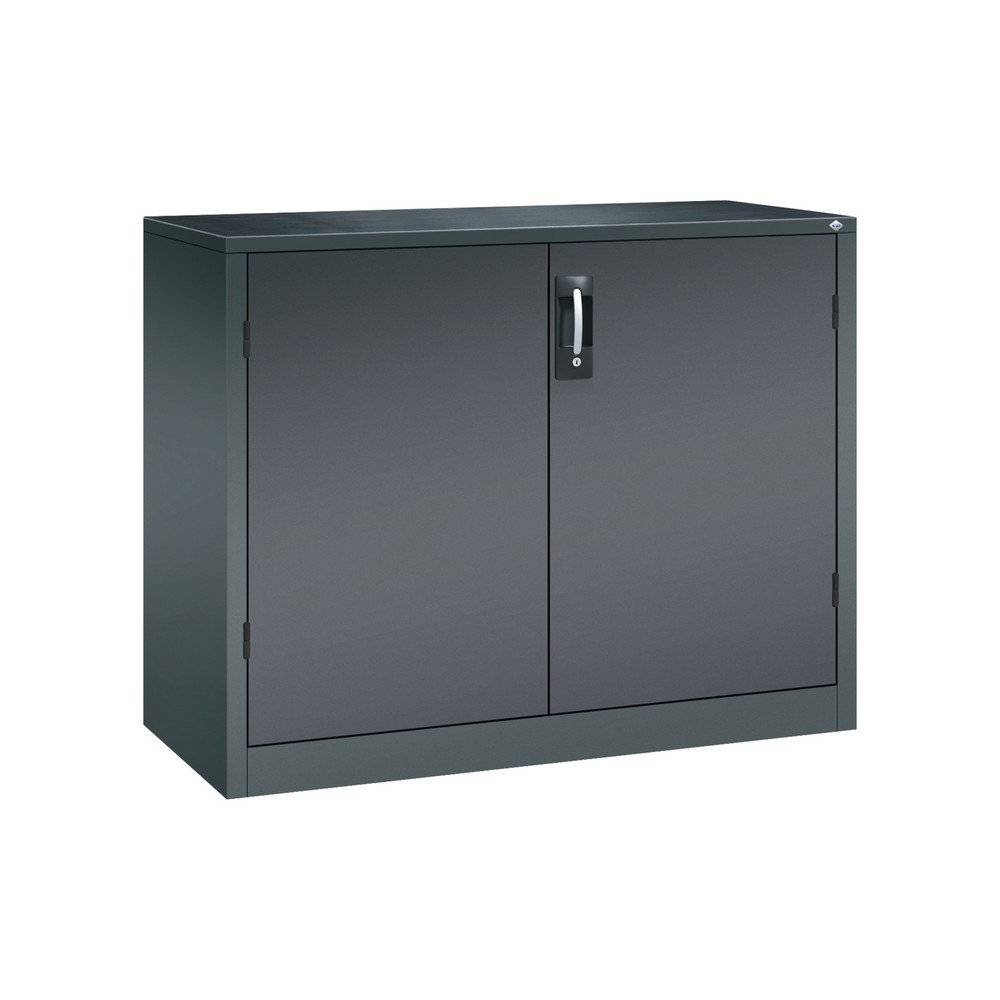 Product afbeelding: Zwaarlastkast met opensl. deuren, cap. 700 kg, 100x120x50cm, antracietgrijs, zwartgrijs