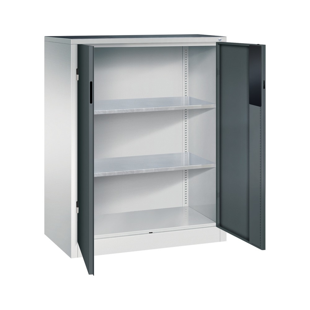 Productafbeelding nr. 4: Zwaarlastkast met opensl. deuren, cap. 700 kg, 120x93x50cm, lichtgrijs, antracietgrijs
