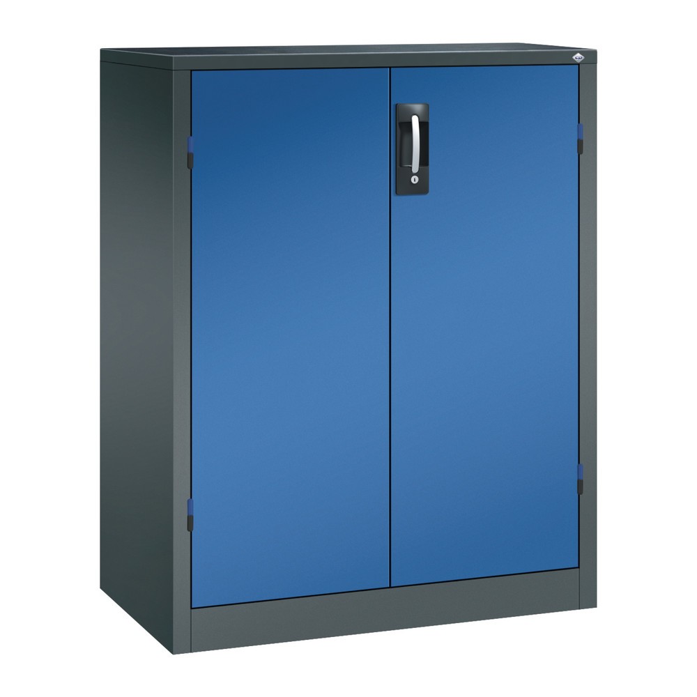 Productafbeelding nr. 1: Zwaarlastkast met opensl. deuren, cap. 700 kg, 120x93x50cm, antracietgrijs, gentiaanblauw