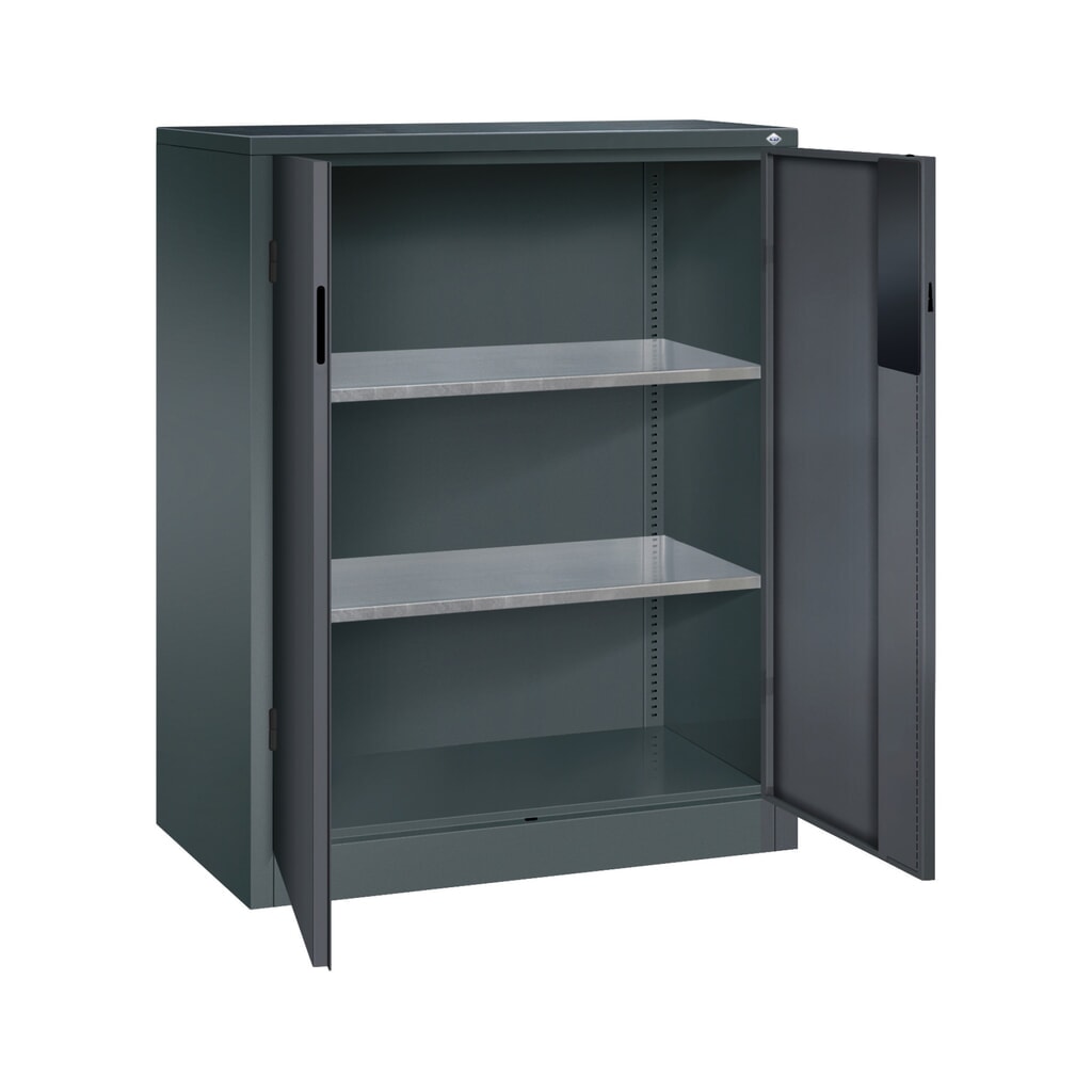 Productafbeelding nr. 5: Zwaarlastkast met opensl. deuren, cap. 700 kg, 120x93x50cm, antracietgrijs, zwartgrijs