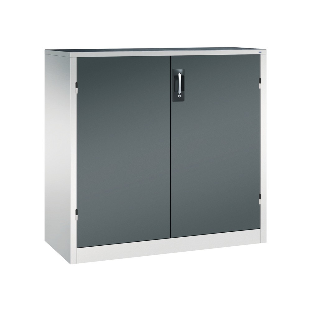 Product afbeelding: Zwaarlastkast met opensl. deuren, cap. 700 kg, 120x120x50cm, lichtgrijs, antracietgrijs