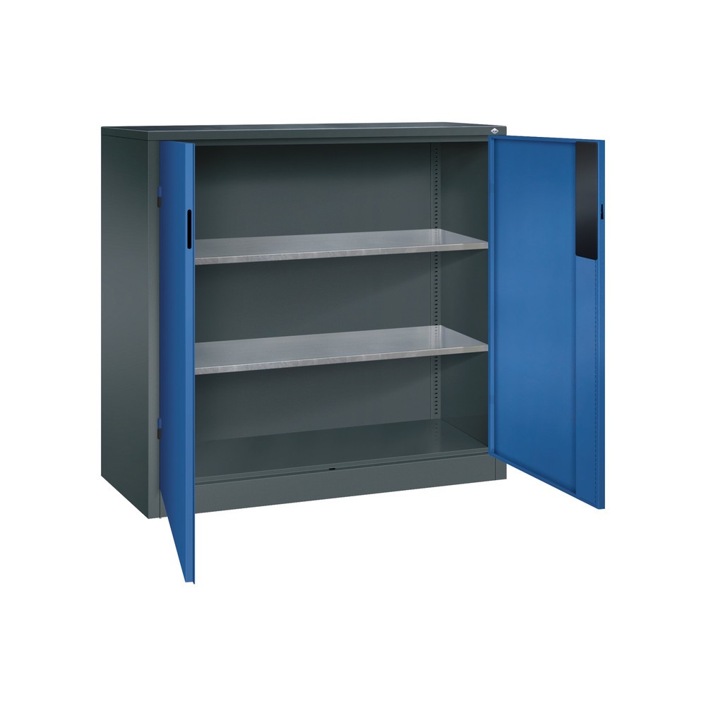 Productafbeelding nr. 4: Zwaarlastkast met opensl. deuren, cap. 700 kg, 120x120x50cm, antracietgrijs, gentiaanblauw