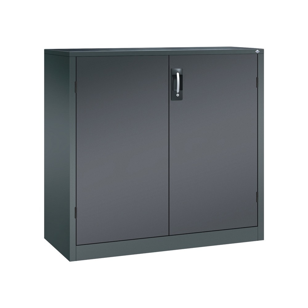 Product afbeelding: Zwaarlastkast met opensl. deuren, cap. 700 kg, 120x120x50cm, antracietgrijs, zwartgrijs