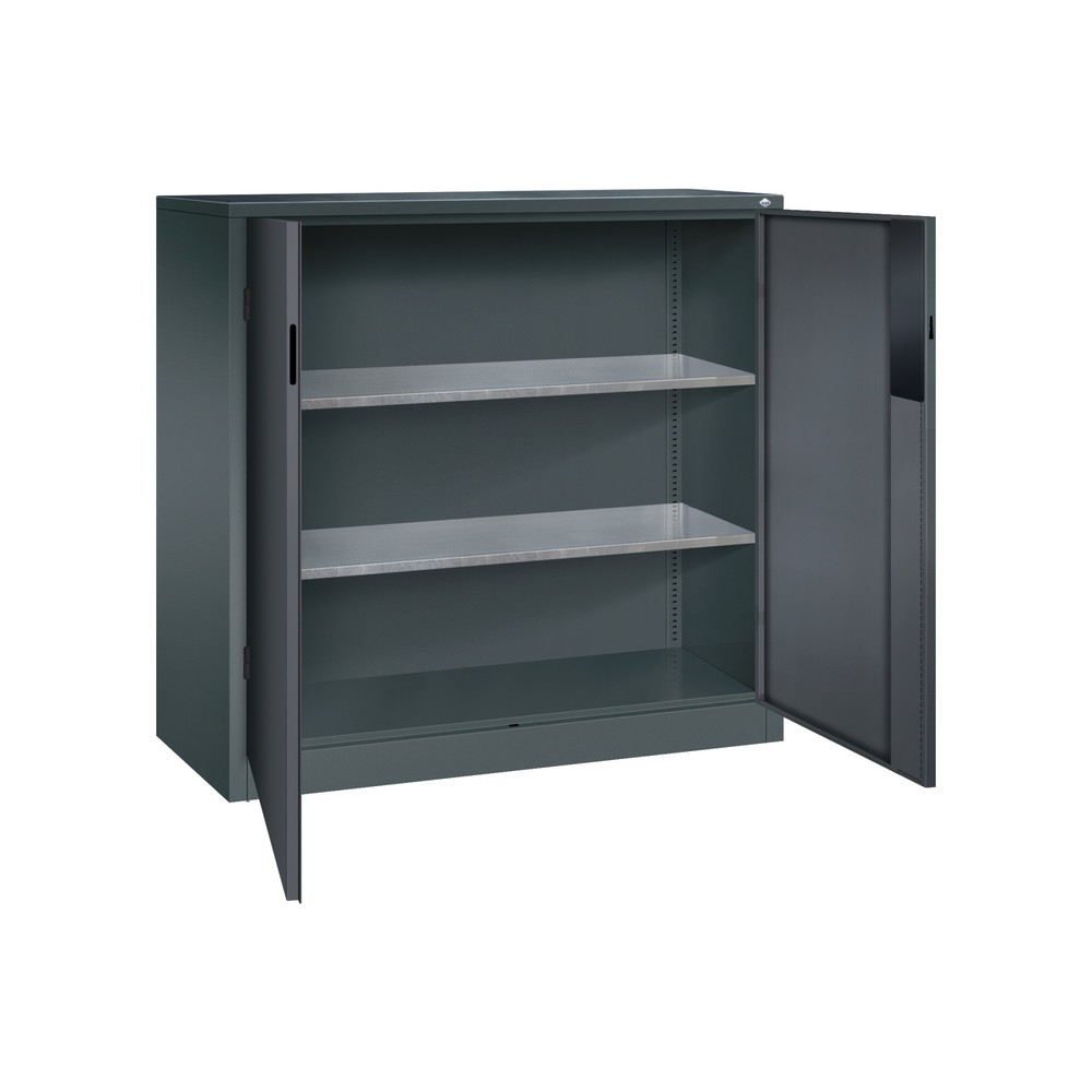 Productafbeelding nr. 4: Zwaarlastkast met opensl. deuren, cap. 700 kg, 120x120x50cm, antracietgrijs, zwartgrijs