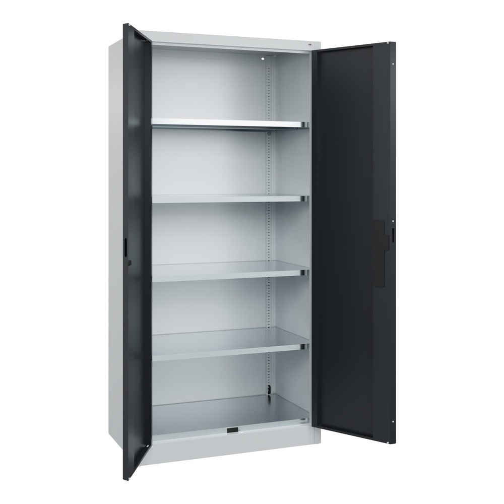 Productafbeelding nr. 6: Draaideurkast, cap. 700 kg, 195x93x50cm, lichtgrijs, zwartgrijs