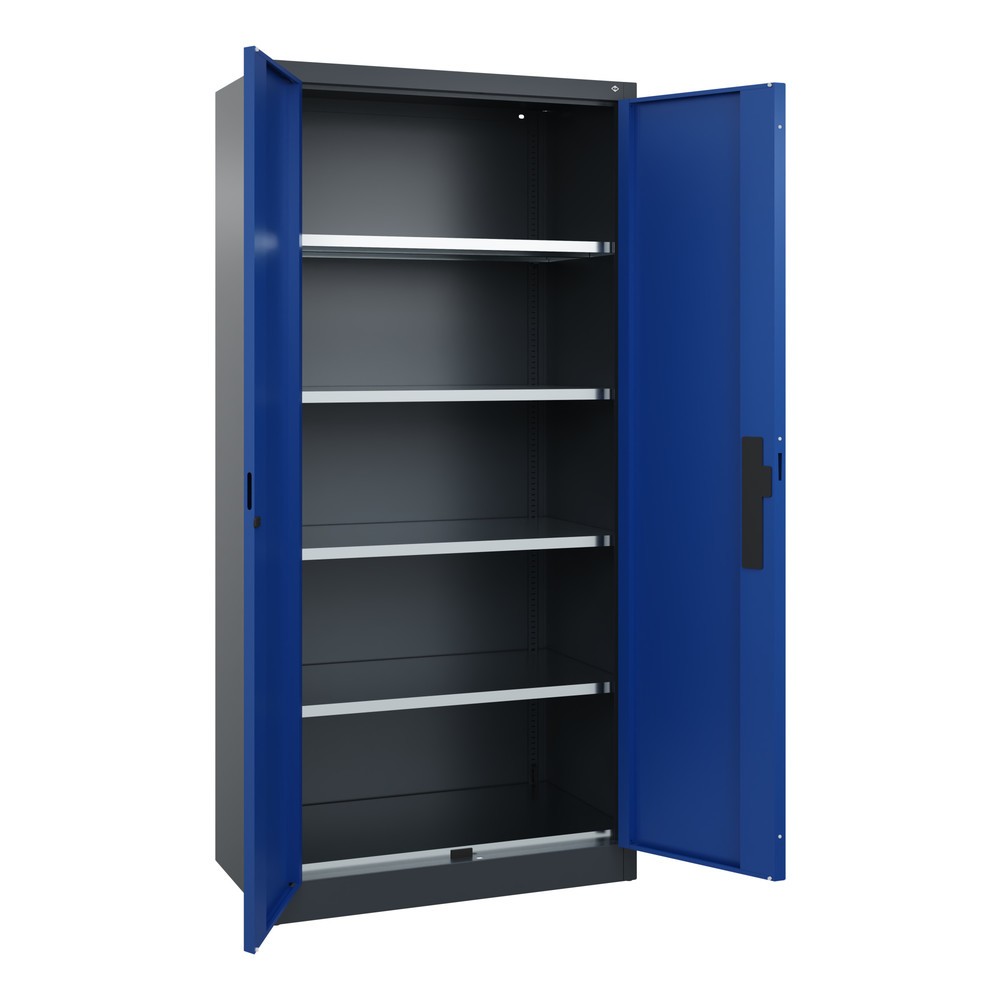 Productafbeelding nr. 5: Draaideurkast, cap. 700 kg, 195x93x50cm, antracietgrijs, gentiaanblauw