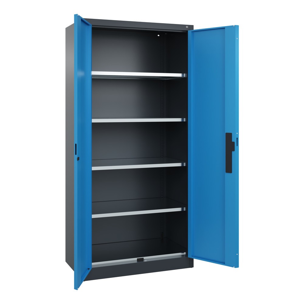 Productafbeelding nr. 5: Draaideurkast, cap. 700 kg, 195x93x50cm, antracietgrijs, lichtblauw