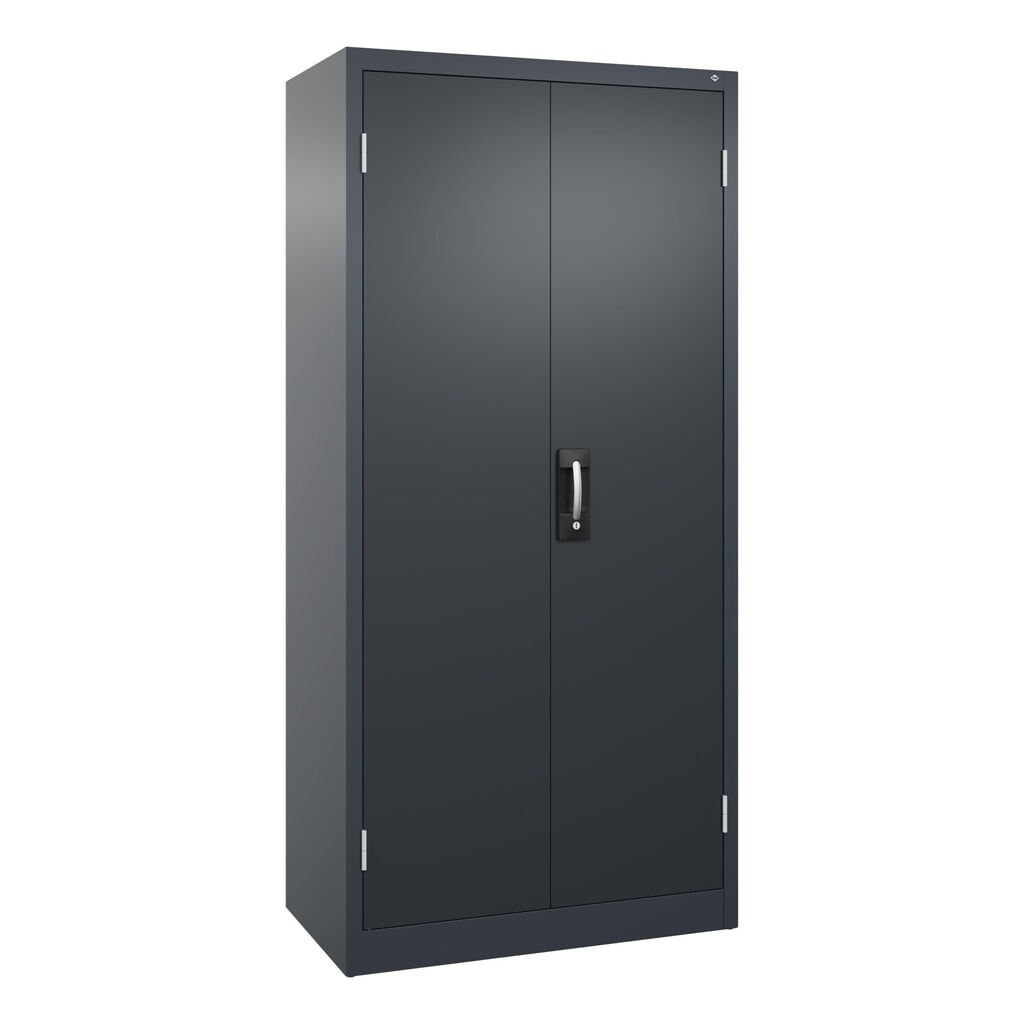 Draaideurkast, cap. 700 kg, 195x93x50cm, antracietgrijs, zwartgrijs Product afbeelding: Draaideurkast, cap. 700 kg, 195x93x50cm, antracietgrijs, zwartgrijs