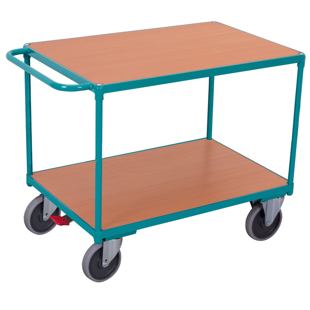 Zware tafelwagen Ameise®, 2 laadvlakken à 850 x 500 mm Product afbeelding: Zware tafelwagen Ameise®, 2 laadvlakken à 850 x 500 mm