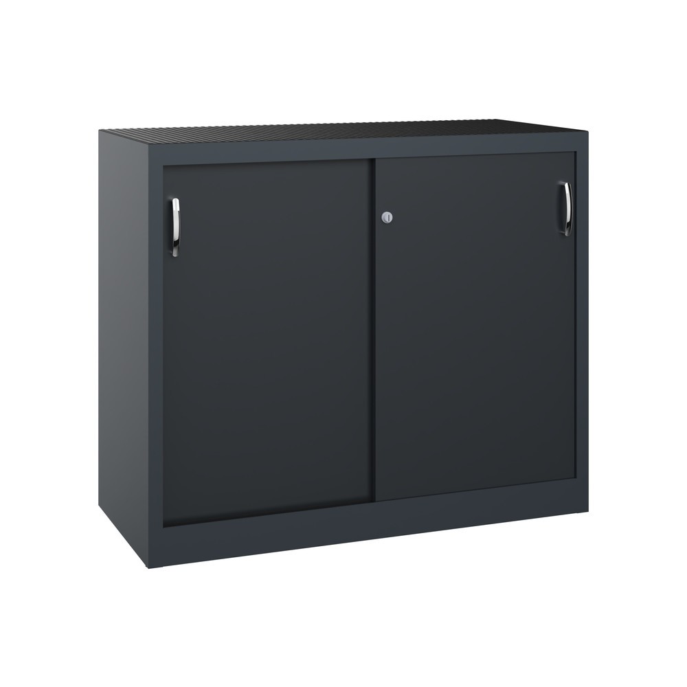 Product afbeelding: Zwarelast-schuifdeurenkast C+P, hxbxd 1.000 x 1.200 x 500 mm, antracietgrijs, zwartgrijs